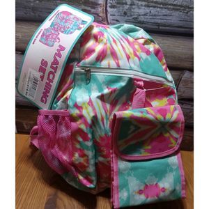 Large Backpack And Lunch Bag NWT